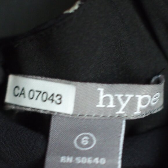 Hype | Spaghetti Strap Black & White Embroidered Stripe Dress - Picture 2 of 6